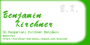 benjamin kirchner business card