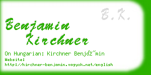 benjamin kirchner business card